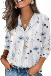 WIHOLL 3/4 Length Sleeve Womens Tops