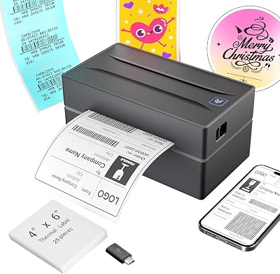 NULLTONEX Bluetooth Thermal Shipping Label Printer