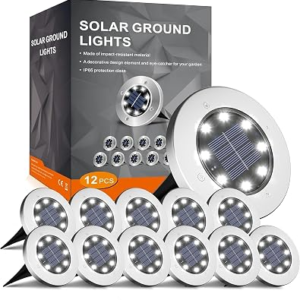 INCX 12 Pack Solar Lights Outdoor