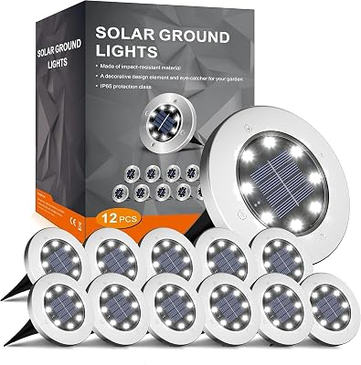 INCX 12 Pack Solar Lights Outdoor Waterproof