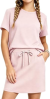 XMWEALTHY Girls Skirt Set