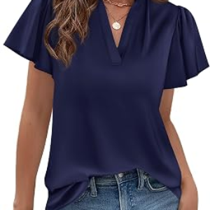 PRETTYGARDEN Summer Satin Blouses