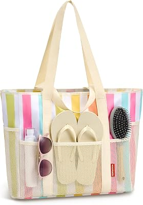 WOOMADA Large Mesh Beach Tote