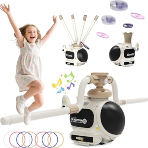 WHIMSQUEST 4-In-1 Music Jumping Toy Car