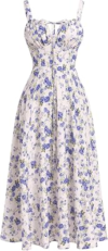 EFOGEP Women Floral Corset Dress