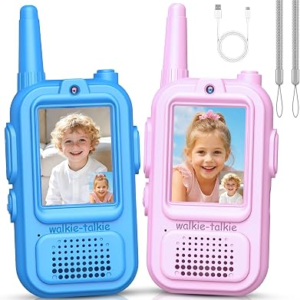 WOOTOY Video Walkie Talkies for Kids 2 Pack