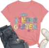 Kindergarten Teacher Shirts Women Elementary Cartoon Preschool Life Tee