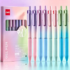 DELI 8 Pcs Retractable 0.5mm Fine Point Black Ink Pens
