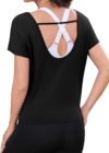 TOTATUIT Womens Open Back Workout Tops