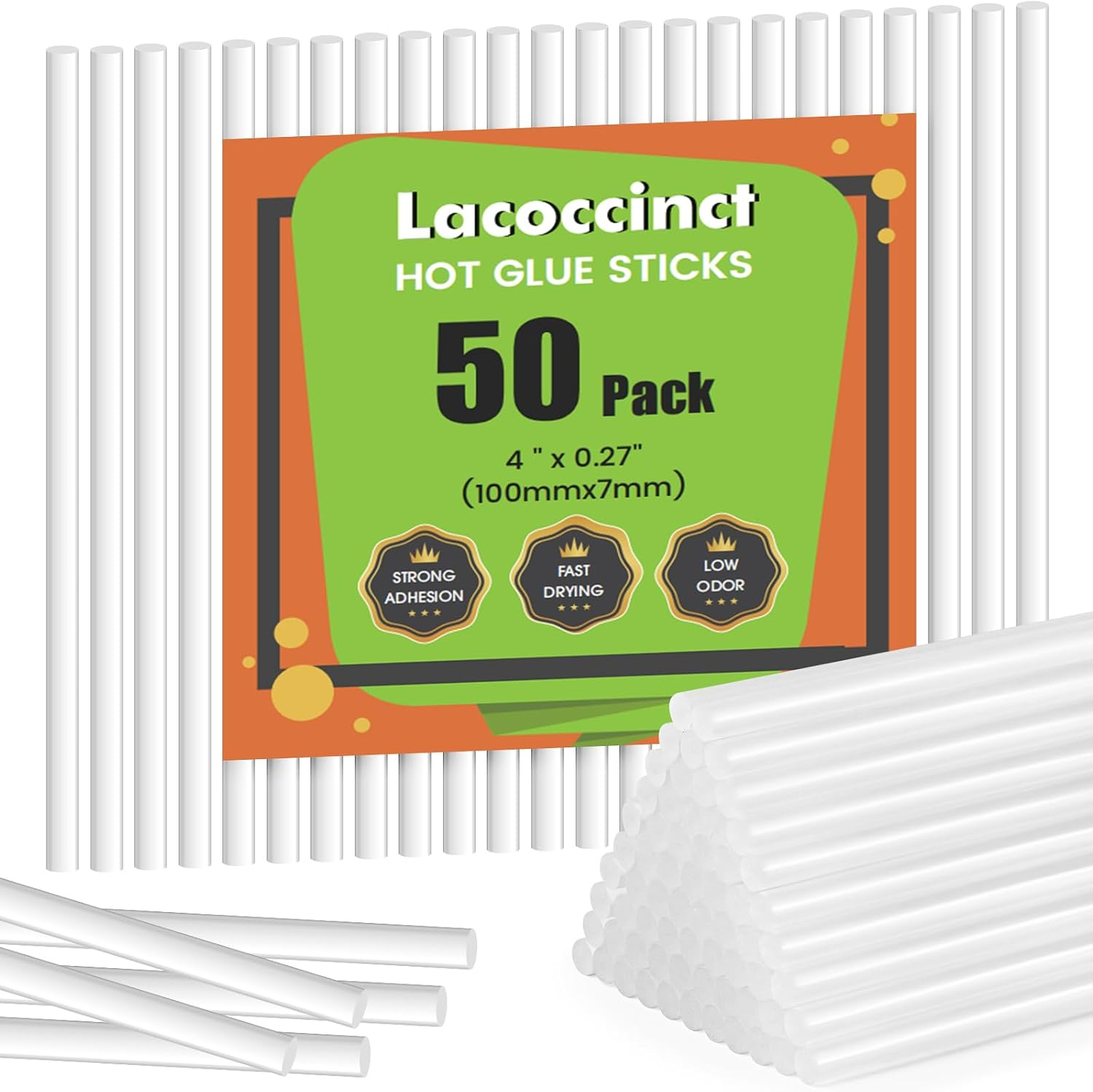 50 Pcs Clear Mini Glue Sticks 0.27” x 4” Long Hot Melt Adhesive Glue Sticks Multipurpose for DIY Art Craft Sealing Repair Festival Decor Sticky Projects