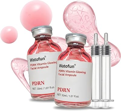 Intensive PDRN Pink Silk Peptide Serum Ampoule PDRN Serum, Deep Collagen Silk Peptide Serum, Skin Glow, Hydrating, Moisturizing, Firming, Tightening,Lifting,Smoothing,Uneven Skin T