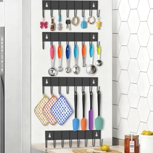 SAWGOS Magnetic Key Holder with 8 Hooks