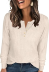 ANRABESS Long Sleeve Henley Shirts