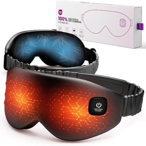 AZANG 100% Silk Wireless Heated Eye Mask