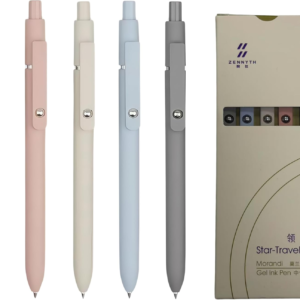 Consolidate Current 5PCS Gel Ink Pens, 0.5mm Black Ink Fine Point, Smooth Writing Aesthetic Pens for Journaling, Note Taking, Office and School Supplies, Minimalist Design Gifts for Women and Men