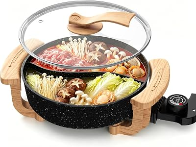 TEMPOWAVEZ 6L Electric Hot Pot Dual Sided