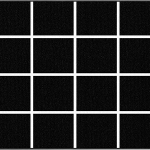 ABCarpet Classroom Rug with 24 Seats Black and White Grid 7’6’‘ x 13’1‘’ – Nylon Stain Resistant Carpet for Elementary School, Daycare, Preschool – Non Slip Washable Seating Rug with Individual Spots