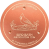 Copper Disc for Bird Bath, 99.99% Pure Copper Bird Bath Disk with Triple Point Support, Purification Water Plate for Outdoor BirdBaths, Bowls, Garden Fountain, Gift for Bird Lovers (Cardinal)
