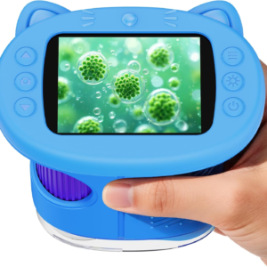 SEEKID Kids Microscope,1000X Handheld Digital Microscope (Blue)