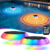 LIBOZMKO 2 Pack Solar Floating Pool Lights