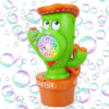 Vodolo Cactus Bubble Machine for Kid with Lights and Music
