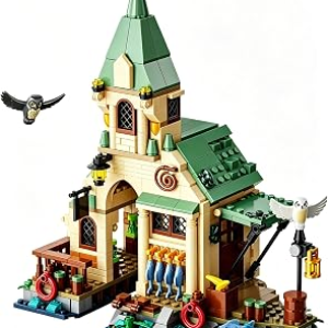 Magic House Building Set,Castle House Construction Model with Owl & Fish & Boat, Architecture Decor Model Kit, Home Decor Building Block Kit, Gifts for Adults Teens Age 14+(618PCS)