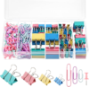 BESARME 279PCS Paper Clips and Binder Clips Set with Box, Assorted Sizes