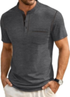 HUMORDREAM Mens Henley Shirts