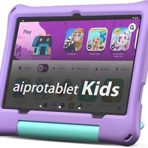Kids Tablet, Android 16 Tablet for Kids 10 inch Octa-Core with Case, 24GB RAM 64GB ROM 2TB TF Card Expandable for Toddler Children, Parental Control, Dual Camera, BT5.0, WiFi, Gift (Purple)