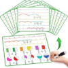 Laffunz 12 PCS Fraction Manipulatives Dry Erase Flash Cards Math Manipulatives, Fraction Circles Math Games for Kids Elementary School 1st – 6th Grade Homeschool Supplies Teacher Classroom Must Have