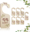Wooden Baby Closet Dividers – Set of 8 Baby Clothes Organizer from Newborn to Toddler, Double-Sided Gender Neutral Baby Clothes Dividers
