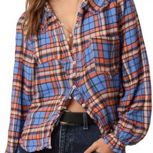 TANKANEO Peter Pan Collar Button Down Shirts