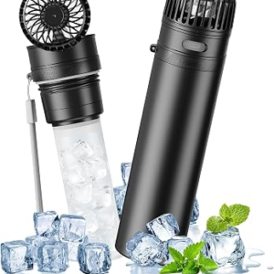 DUOMIY 2-In-1 Handheld Fan & Portable Ice Therapy Cup