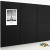 AKTOP Black Cork Bulletin Board 24″x36″, 6 Pack Removable Felt Cork Board Tiles for Wall, Large 2 x 3 Bulletin Board Notice Pin Board for Office, School & Home, 24 Safe Adhesive Tabs, 20 Pushpins