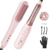 Wavytalk Pro Steam Hair Straightener Brush, Steamline Pro 3-in-1 Straightening Brush for Curly Hair, Fast Salon Results with Less Damage, Anti-Frizz and Hair Nourishment