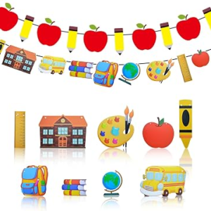 HANDYTOOLINC Back to School Decorative Banner Set