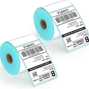 BPXX Shipping Label Printer Paper – Thermal Labels for 4×6 Shipping Label Printer, Thermal Labels Print Clearly, Strong Adhesive, Easy to Peel Backing Paper, 500 Labels/Roll, 2 Roll