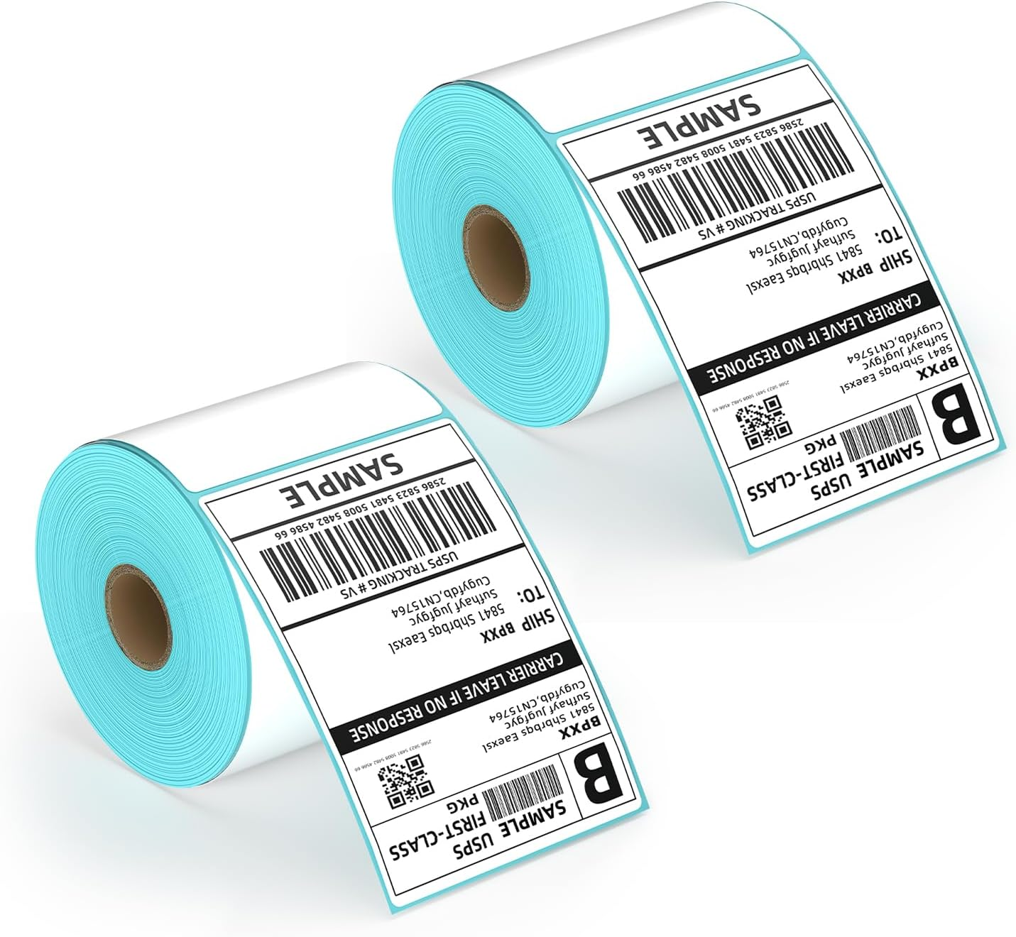 BPXX Shipping Label Printer Paper - Thermal Labels for 4x6 Shipping Label Printer, Thermal Labels Print Clearly, Strong Adhesive, Easy to Peel Backing Paper, 500 Labels/Roll, 2 Roll