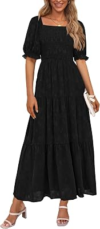 PRETTYGARDEN Womens Summer Casual Midi Dresses