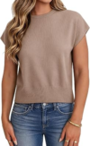 UNCLECAT Women Short Sleeve Sweater