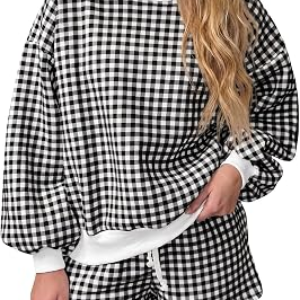 FISOEW Gingham Lounge Set