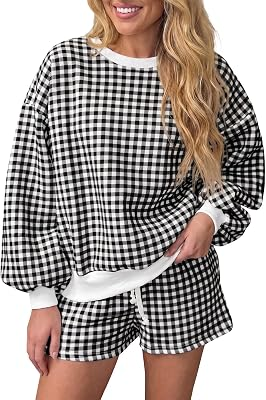 FISOEW Gingham Lounge Set