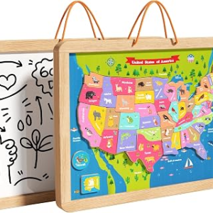 EDUTREE USA Map Wooden Puzzle for Kids