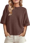 GREAIDEA Womens Short Sleeve Sweater