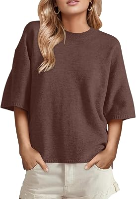 GREAIDEA Womens Short Sleeve Sweater