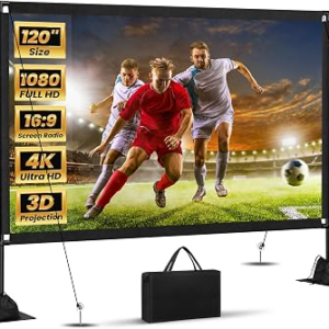 ZUVMITG 120Inch Projector Screen with Stand