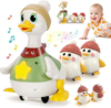 KETIEE Baby Toys 6-12 Months Musical Dancing Duck Set | Tummy Time Crawling Toy with Lights and Sounds, 3 Interactive Ducks for Sensory Development, Gift for 1-3 Year Old Boy Girl