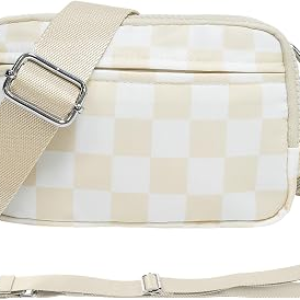 NBERMOTION Checkered Wristlet Wallet
