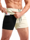 CRASTIMO Men’s 2 In 1 Running Shorts