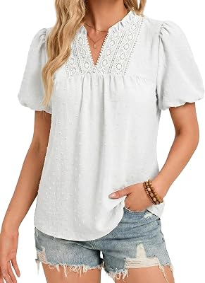 FUNLINGO Womens Boho Tops